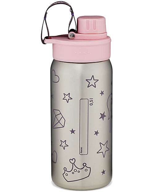ergobag Borraccia con Apertura easy-to-drink - 500 ml - Unicorno Rosa - Senza BPA Borracce non Termiche