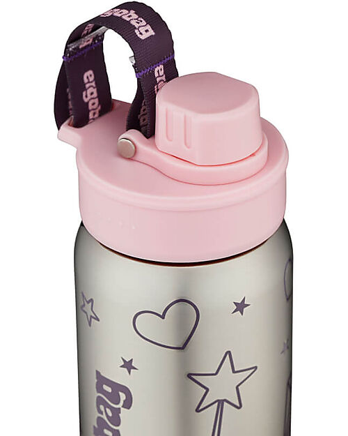 ergobag Borraccia con Apertura easy-to-drink - 500 ml - Unicorno Rosa - Senza BPA Borracce non Termiche