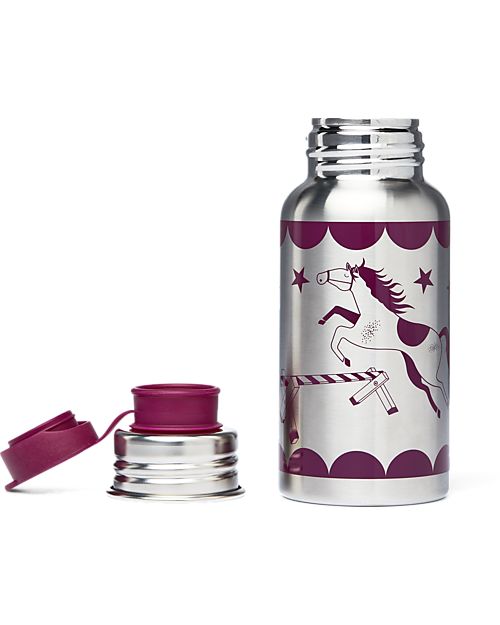 ergobag Borraccia in Acciaio Inossidabile - 500 ml - Horsestar- Senza BPA né ftalati! Borracce Termiche