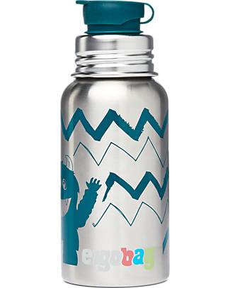 ergobag Borraccia in Acciaio Inossidabile - 500 ml - Monster - Senza BPA né ftalati! Borracce Termiche