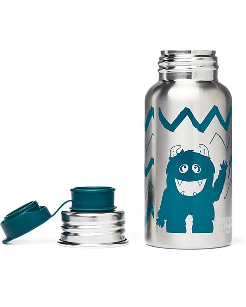 ergobag Borraccia in Acciaio Inossidabile - 500 ml - Monster - Senza BPA né ftalati! Borracce Termiche