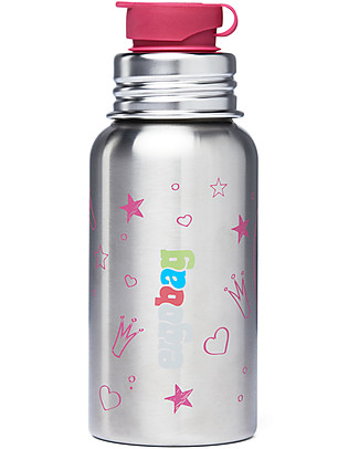 ergobag Borraccia in Acciaio Inossidabile - 500 ml -Pricesse- Senza BPA né ftalati! Borracce non Termiche