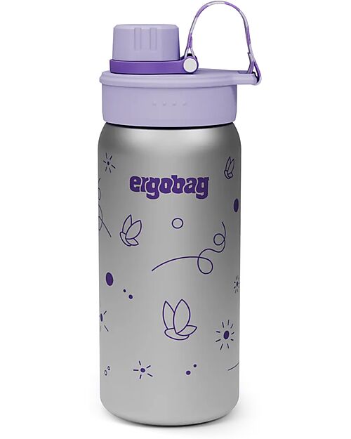 ergobag Borraccia Termica con Apertura easy-to-drink - 500 ml - Farfalle - Senza BPA Borracce Termiche