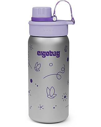 ergobag Borraccia Termica con Apertura easy-to-drink - 500 ml - Farfalle - Senza BPA Borracce Termiche