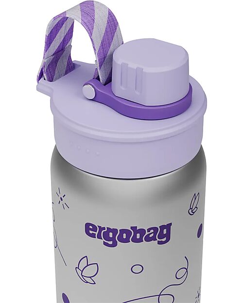 ergobag Borraccia Termica con Apertura easy-to-drink - 500 ml - Farfalle - Senza BPA Borracce Termiche