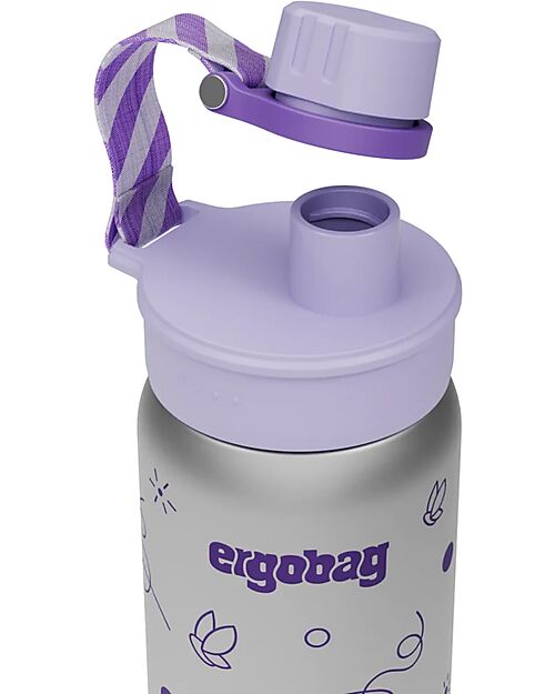 ergobag Borraccia Termica con Apertura easy-to-drink - 500 ml - Farfalle - Senza BPA Borracce Termiche
