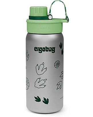 ergobag Borraccia Termica con Apertura easy-to-drink - 500 ml - Giungla - Senza BPA Borracce Termiche
