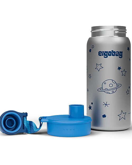 ergobag Borraccia Termica con Apertura easy-to-drink - 500 ml - Stelle - Senza BPA Borracce Termiche