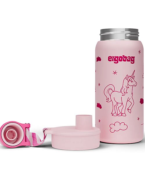 ergobag Borraccia Termica con Apertura easy-to-drink - 500 ml - Unicorno - Senza BPA Borracce Termiche