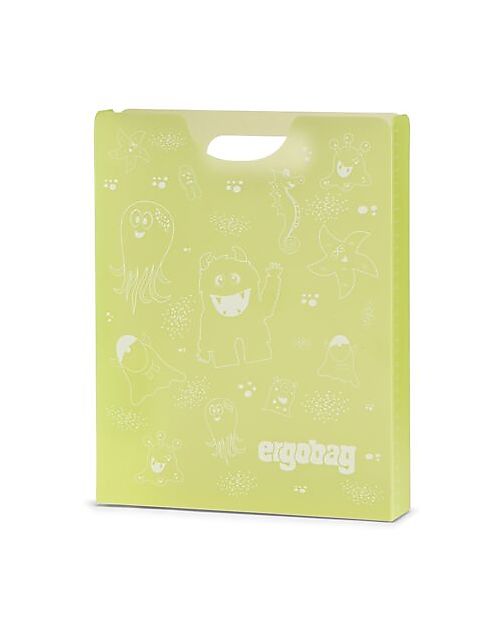 ergobag Box Portaquaderni - Monster Yellow - 24x31x5 cm Zaini Scuola