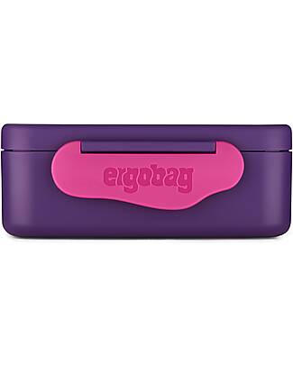ergobag Contenitore Porta Pranzo - Arcobaleni - Viola - 12 x 6.5 x 17 cm Porta Merenda
