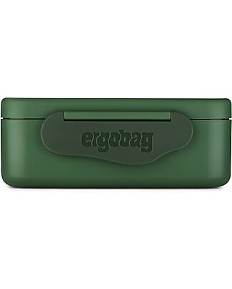 ergobag Contenitore Porta Pranzo - Dino - Verde - 12 x 6.5 x 17 cm Porta Merenda