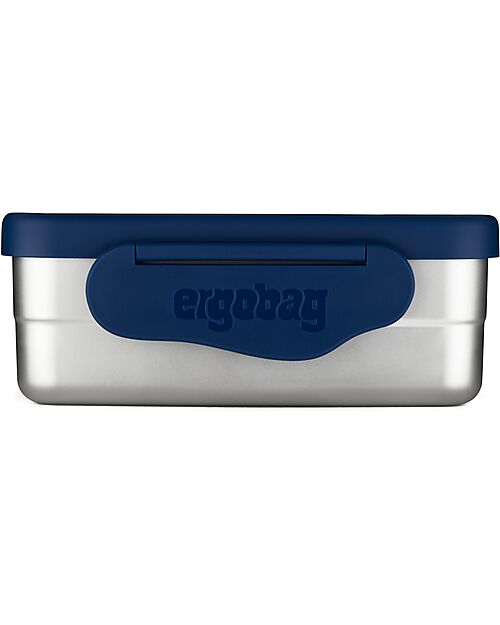 ergobag Contenitore Porta Pranzo - Dinosauri - Blu - 12 x 6.5 x 17 cm Porta Merenda