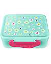 ergobag Contenitore Porta Pranzo - Fiori - Verde Acqua - 12 x 6.5 x 17 cm Porta Merenda