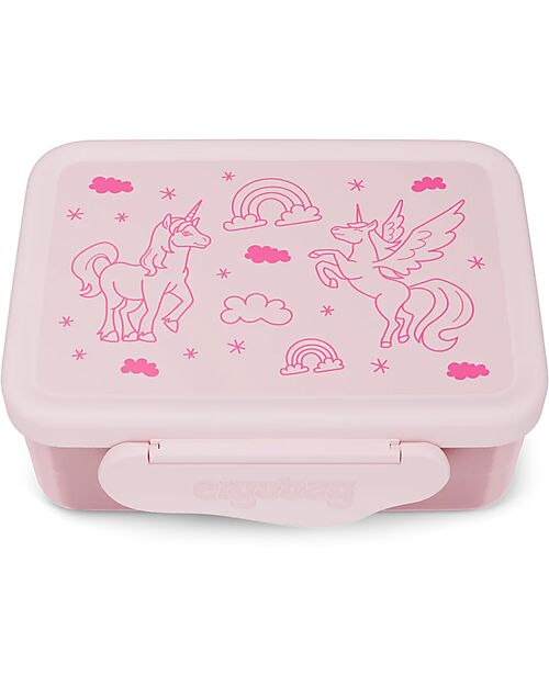 ergobag Contenitore Porta Pranzo in Acciaio Inox - Unicorni - 17x7x14 cm Contenitori Termici