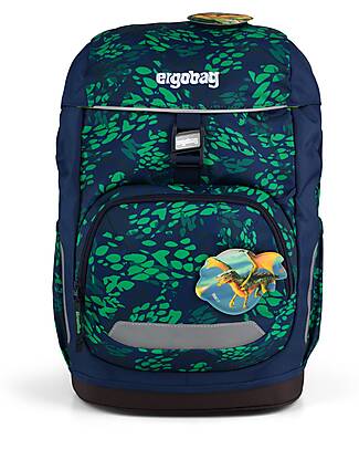 ergobag Ergonomic Backpack Flex - FireBear Dragon - Suitable for Elementary School Backpack