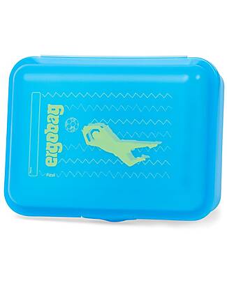 ergobag Portamerenda Soccer - Blu - 13x18 cm Contenitori per Alimenti