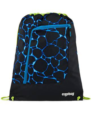 ergobag Sacca Sportiva Prime - Basic - Bearassic Garden - Blu - Realizzata con Bottiglie Riciclate! Sacche e Borse Sportive