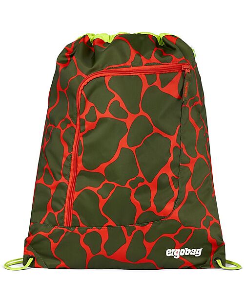 ergobag Sacca Sportiva Prime - Basic - Fire DragonBear - Realizzata con Bottiglie Riciclate! Sacche e Borse Sportive