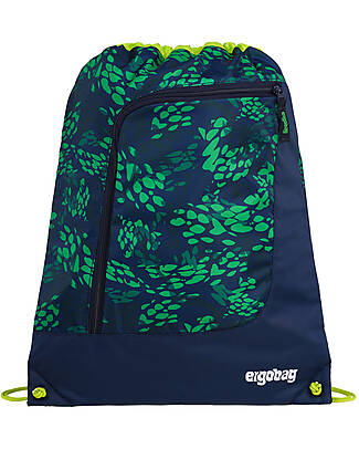 ergobag Sacca Sportiva Prime - Basic - FireBear Dragon - Realizzata con Bottiglie Riciclate! Sacche e Borse Sportive