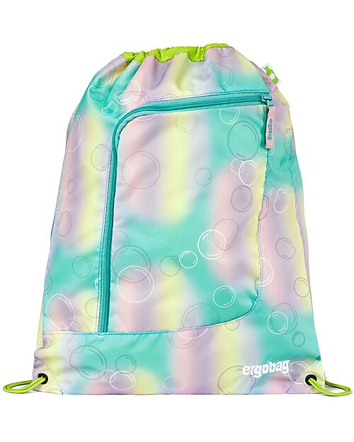 ergobag Sacca Sportiva Prime - Basic - Magic BubbleBear - Realizzata con Bottiglie Riciclate! Sacche e Borse Sportive