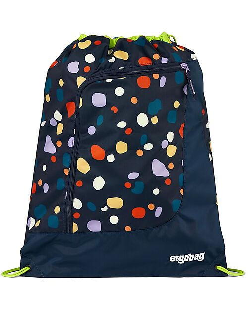 ergobag Sacca Sportiva Prime - Basic - Mosaic Stone Bear - Realizzata con Bottiglie Riciclate! Sacche e Borse Sportive