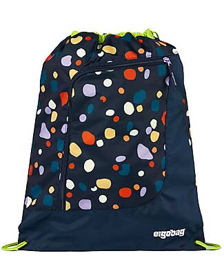 ergobag Sacca Sportiva Prime - Basic - Mosaic Stone Bear - Realizzata con Bottiglie Riciclate! Zaini Scuola