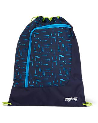 ergobag Sacca Sportiva Prime - Deep DiveBear - Realizzata con Bottiglie Riciclate! Zaini