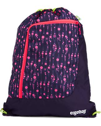 ergobag Sacca Sportiva Prime - Special Edition - Bearmuda Square - Realizzata con Bottiglie Riciclate! Zaini Scuola