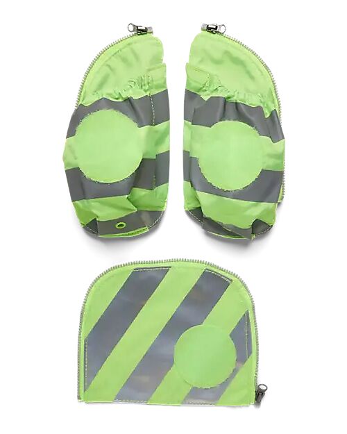 ergobag Set di 3 Zippies - Fluo Side Pocket Zip - Reflective Verde - Personalizza il Tuo Zaino!
 Zaini Scuola