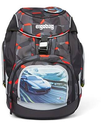 ergobag Set di 3 Zippies - Macchine - Personalizza il Tuo Zaino! Zaini