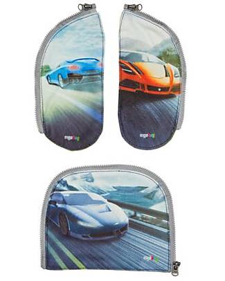 ergobag Set di 3 Zippies - Macchine - Personalizza il Tuo Zaino! Zaini