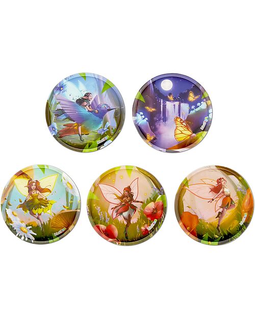 ergobag Set di 5 Kletties - Forest Fairies - Rinnova e Personalizza il Tuo Zaino Zaini Scuola