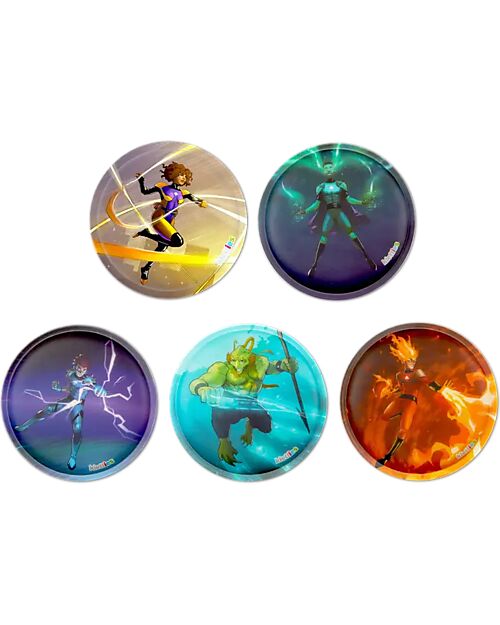 ergobag Set di 5 Kletties - Magical Superpowers - Rinnova e Personalizza il Tuo Zaino Zaini Scuola