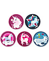 ergobag Set di 5 Kletties - Unicorno - Rinnova e Personalizza il Tuo Zaino Zaini Scuola