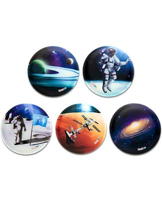 ergobag Set di 5 Kletties - Universo - Rinnova e Personalizza il Tuo Zaino Zaini Scuola