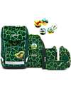 ergobag Set Scuola con Zaino Cubo Light - Astuccio Rigido - Astuccio Morbido - Sacca Sportiva e 5 Kletties - BearRex Zaini Scuola