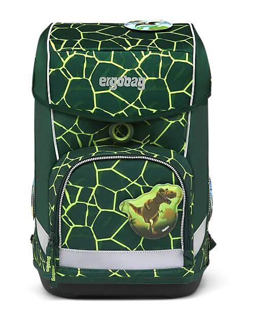 ergobag Set Scuola con Zaino Cubo Light - Astuccio Rigido - Astuccio Morbido - Sacca Sportiva e 5 Kletties - BearRex Zaini Scuola