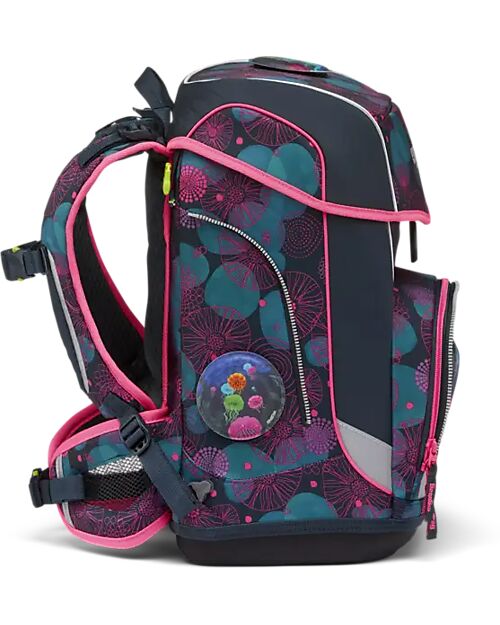 ergobag Set Scuola con Zaino Cubo Light - Astuccio Rigido - Astuccio Morbido - Sacca Sportiva e 5 Kletties - CoralBear Zaini Scuola