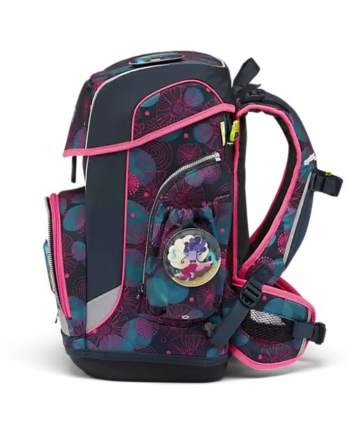 ergobag Set Scuola con Zaino Cubo Light - Astuccio Rigido - Astuccio Morbido - Sacca Sportiva e 5 Kletties - CoralBear Zaini Scuola