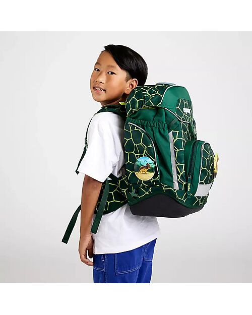 ergobag Set Scuola con Zaino Maxi 24 Litri + Zainetto Sportivo + Astuccio Rigido + Astuccio Morbido + Porta Quaderni A4 + 4 Kletties - BearRex Zaini Scuola