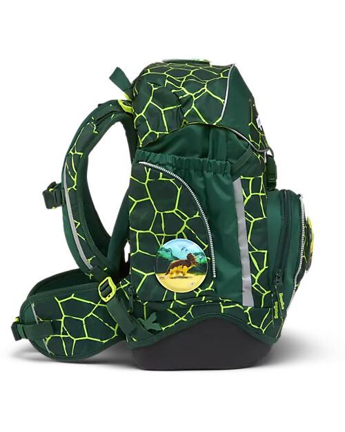 ergobag Set Scuola con Zaino Maxi 24 Litri + Zainetto Sportivo + Astuccio Rigido + Astuccio Morbido + Porta Quaderni A4 + 4 Kletties - BearRex Zaini Scuola