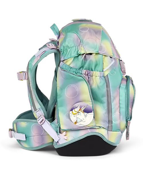 ergobag Set Scuola con Zaino Maxi 24 Litri + Zainetto Sportivo + Astuccio Rigido + Astuccio Morbido + Porta Quaderni A4 + 4 Kletties - Magic BubbleBear Zaini Scuola