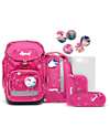 ergobag Set Scuola con Zaino Pack + Zainetto Sportivo + Astuccio Rigido + Astuccio Morbido + Porta Quaderni A4 + 4 Kletties - StarlightBear Zaini Scuola