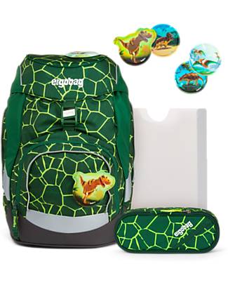ergobag Set Scuola con Zaino Prime + Astuccio + Porta Quaderni + 4 Kletties - BearRex Zaini Scuola