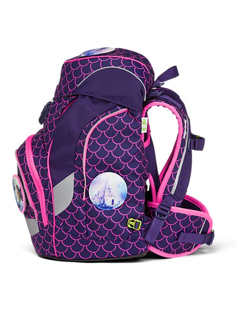 ergobag Set Scuola con Zaino Prime + Astuccio + Porta Quaderni + 4 Kletties - Pearl DiveBear Zaini Scuola
