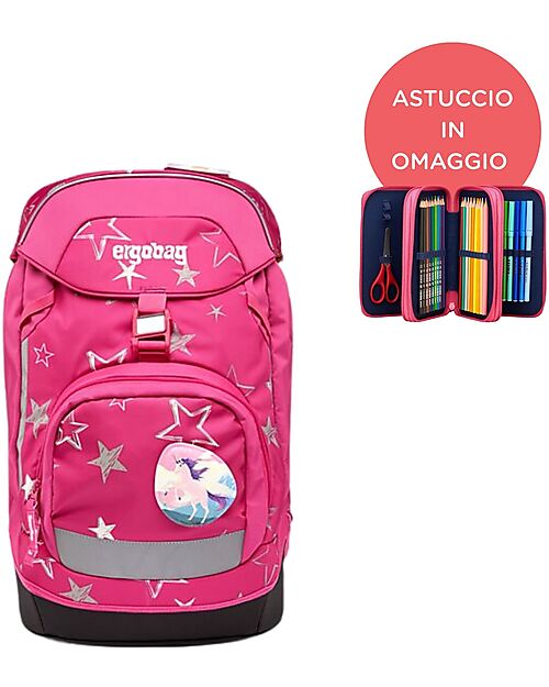 ergobag Zaino Ergonomico Elementari Prime StarlightBear - Astuccio Omaggio! Zaini Scuola