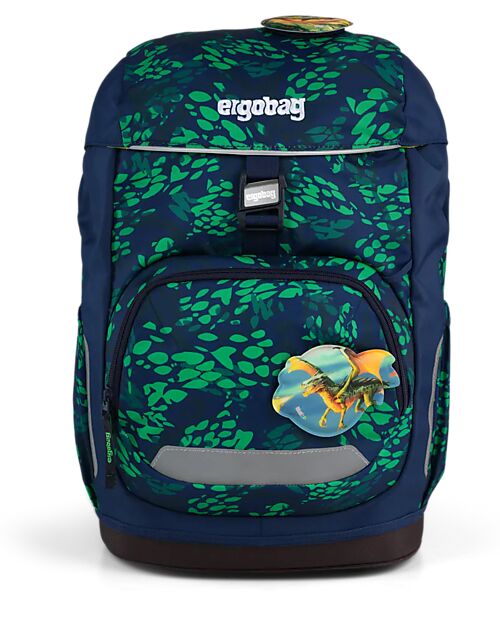 ergobag Zaino Ergonomico Flex - FireBear Dragon - Adatto per le Elementari Zaini Scuola