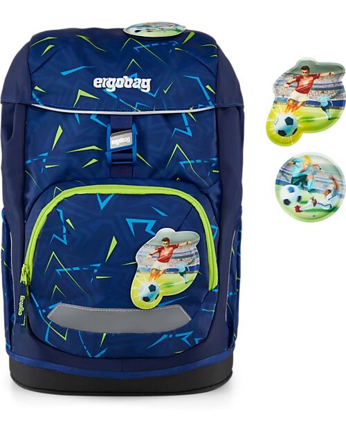 ergobag Zaino Ergonomico Flex - Front Runbear - Adatto per le Elementari Zaini Scuola