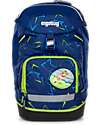 ergobag Zaino Ergonomico Prime - Blu - Front RunBear - Adatto per le Elementari Zaini Scuola